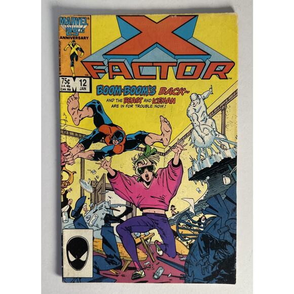 MARVEL COMICS X FACTOR #12 COMIC BOOK 1986 Boarded - Picture 1 of 8